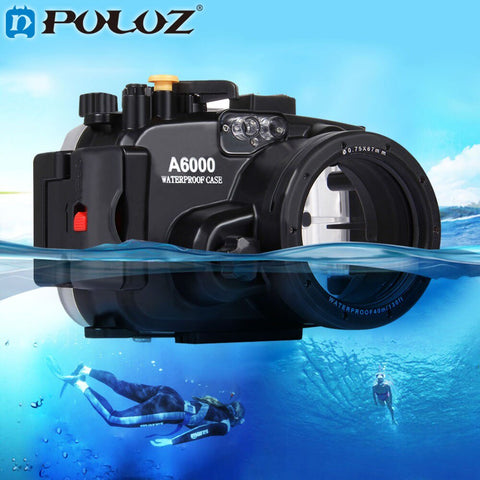 PULUZ 40m 1560inch 130ft Depth Underwater Swimming Diving Case Waterproof Camera bag Housing case for  Sony A6000 - Sekhmet of Survival